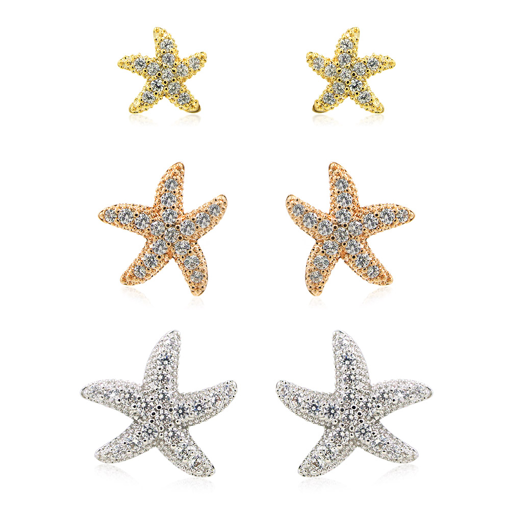 Starfish 3 In 1 Set Earrings